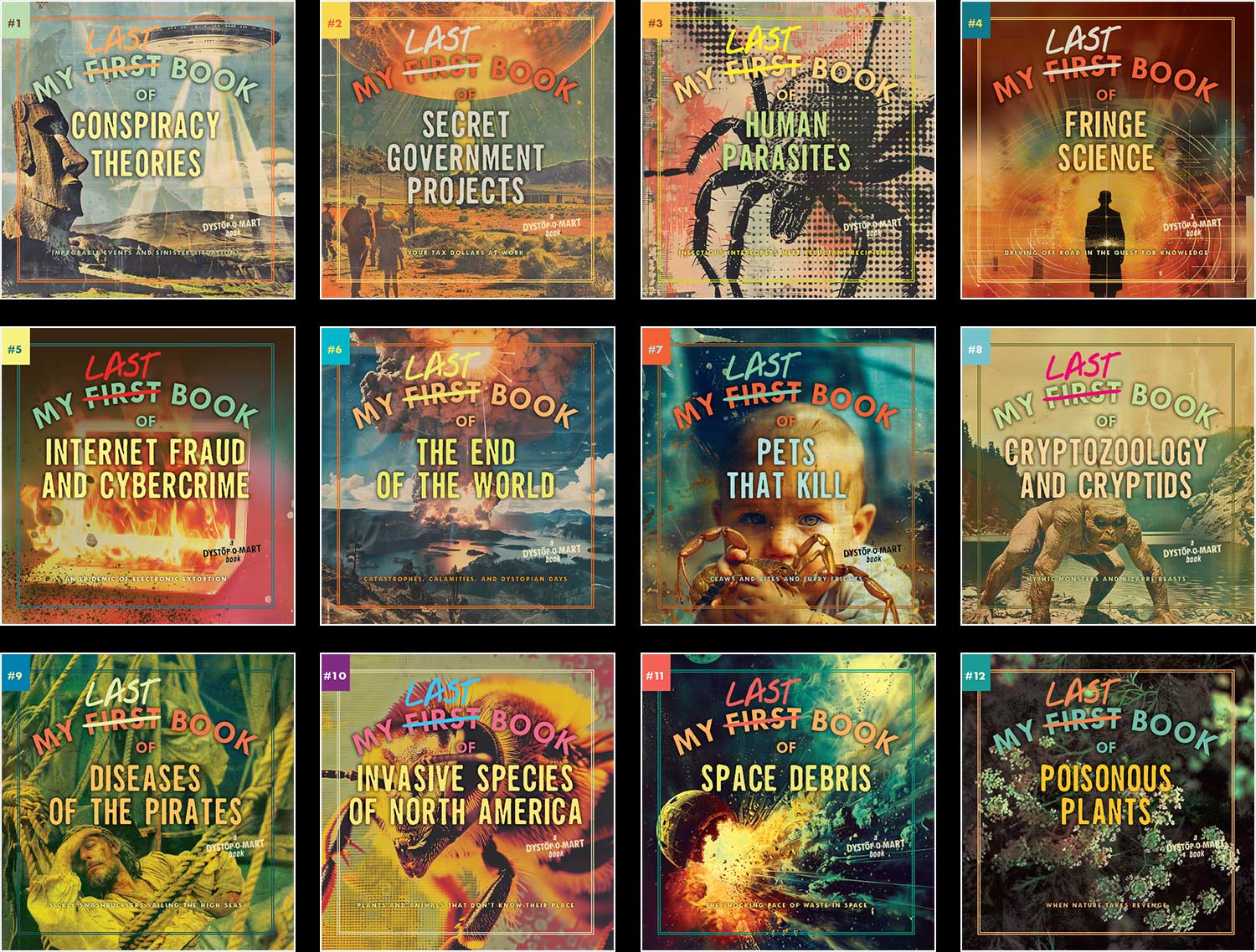 Covers 1-12 from the My Last Book Series